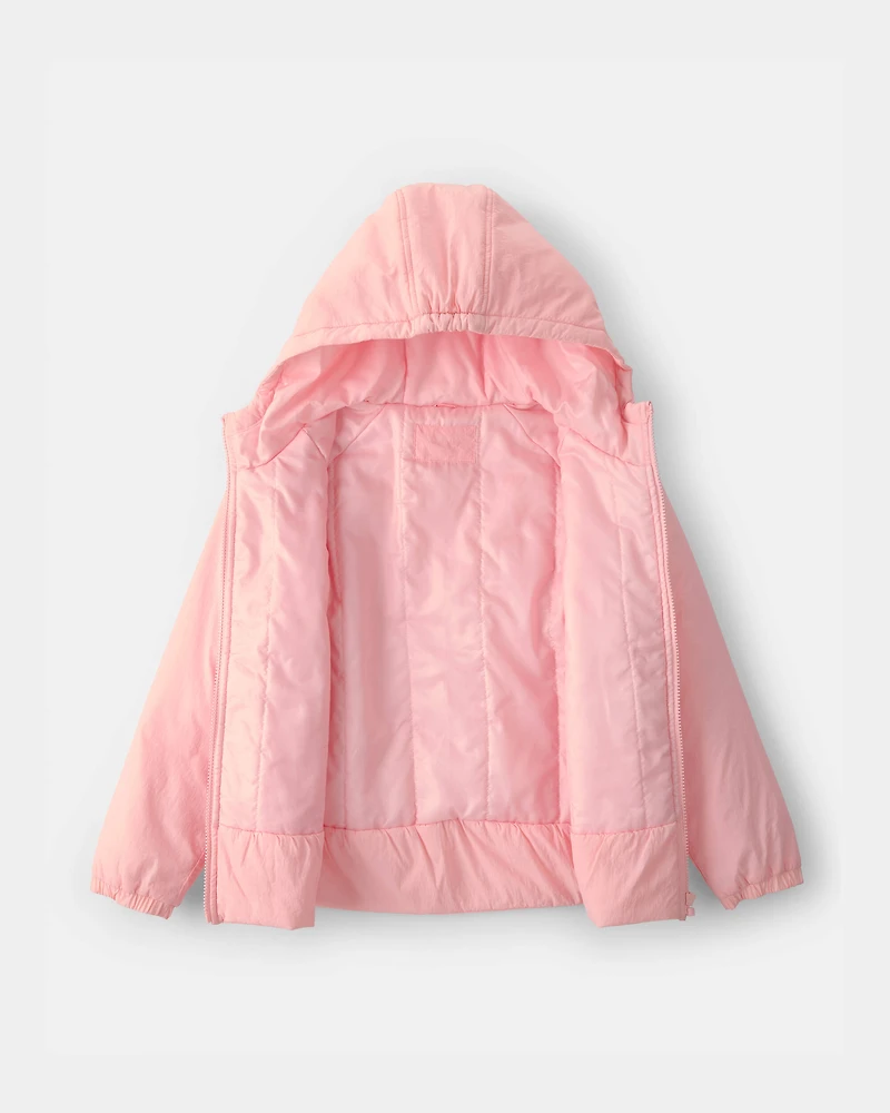 Girls Mid Weight Pink Peplum