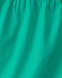 Girls Ruffle-Trim Shorts - Green