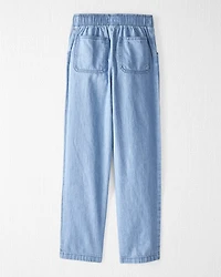Kid Organic Cotton Chambray Pants