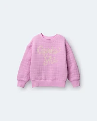 Toddler Girl Après Ski' Dolman-Sleeve Sweatshirt - Lilac