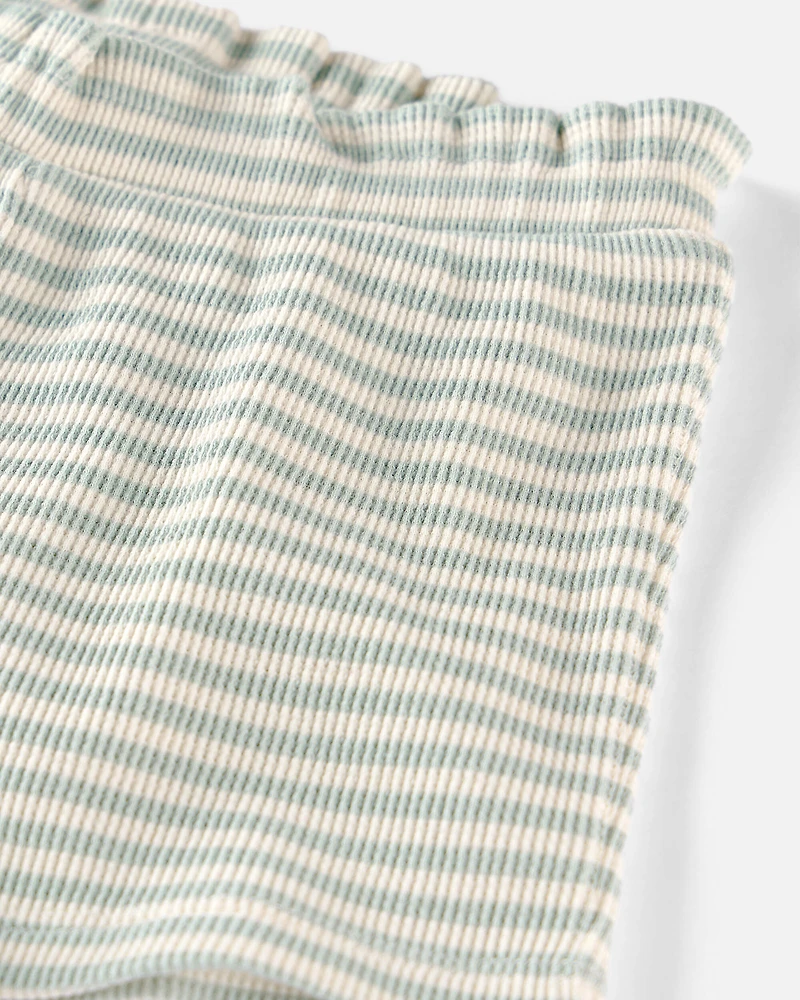 Baby Girl 2-Piece Organic Cotton Waffle Knit Set