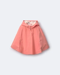 Toddler Girl Rain Poncho - Coral