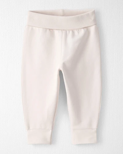 Baby Organic Cotton Knit Pants Cream