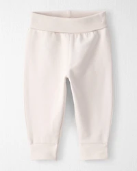 Baby Organic Cotton Knit Pants Cream