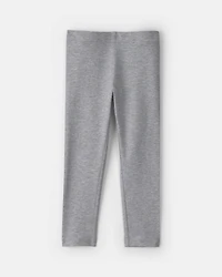 Toddler Girl Pull-On Stretch Leggings - Grey