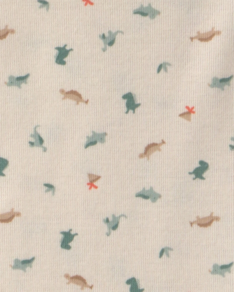 Baby Boy 3-Piece Dinosaur Long-Sleeve Layering Set - Green