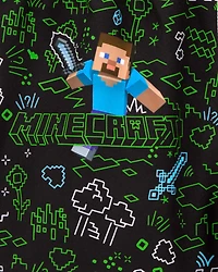 Kid 2-Piece Minecraft™ Rashguard & Swim Trunk Set
