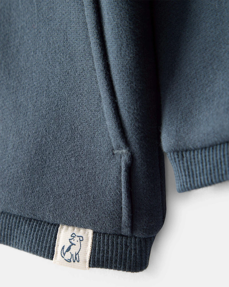 Baby Boy Long-Sleeve Zip-Up Jacket - Navy Blue