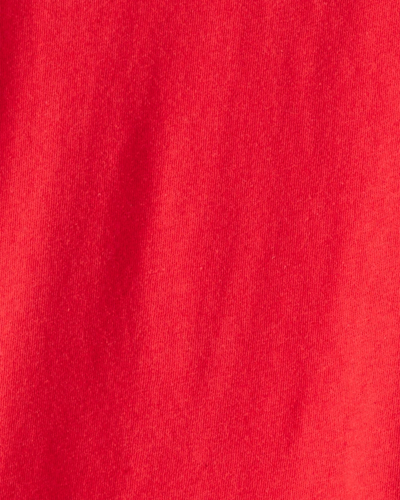 Girls Pocket Tee - Red