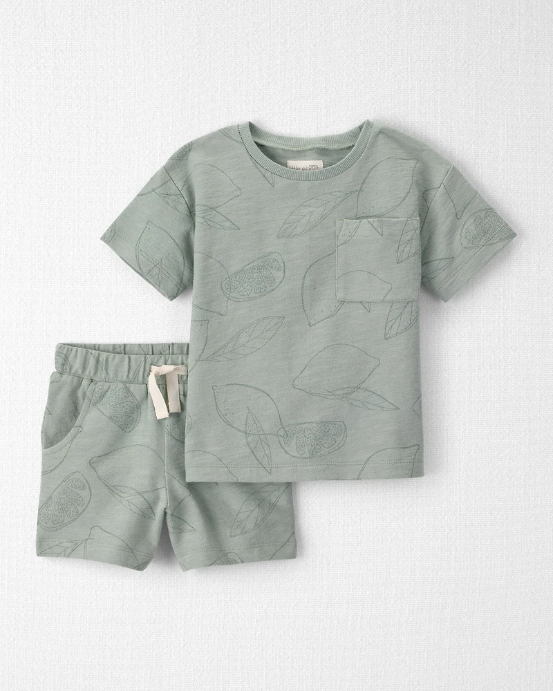 Toddler Boy 2-Piece Shorts Set Made with Organic Cotton Sienna Breeze