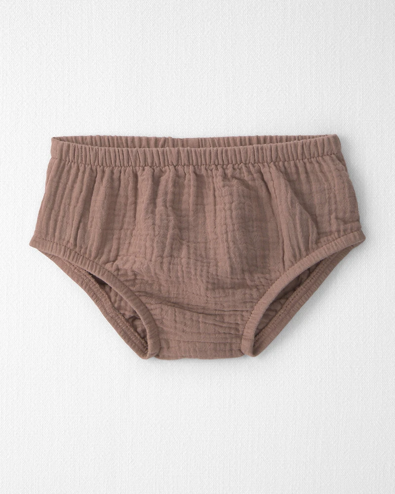 Baby Girl Organic Cotton Gauze Crochet Dress