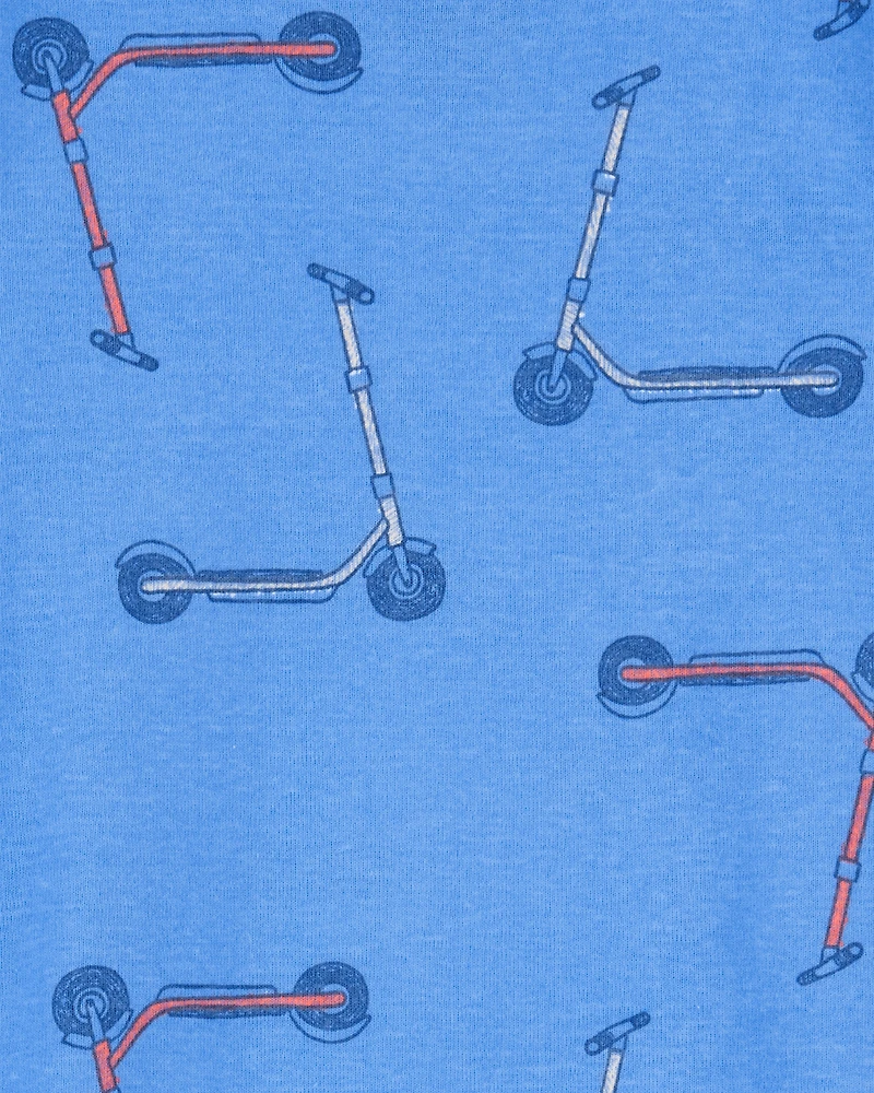 Toddler Boy 2-Piece Scooter Print 100% Snug Fit Cotton Pyjamas