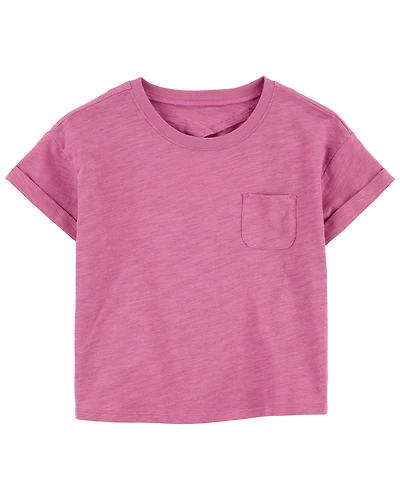 Kid Slub Jersey Open Back Top