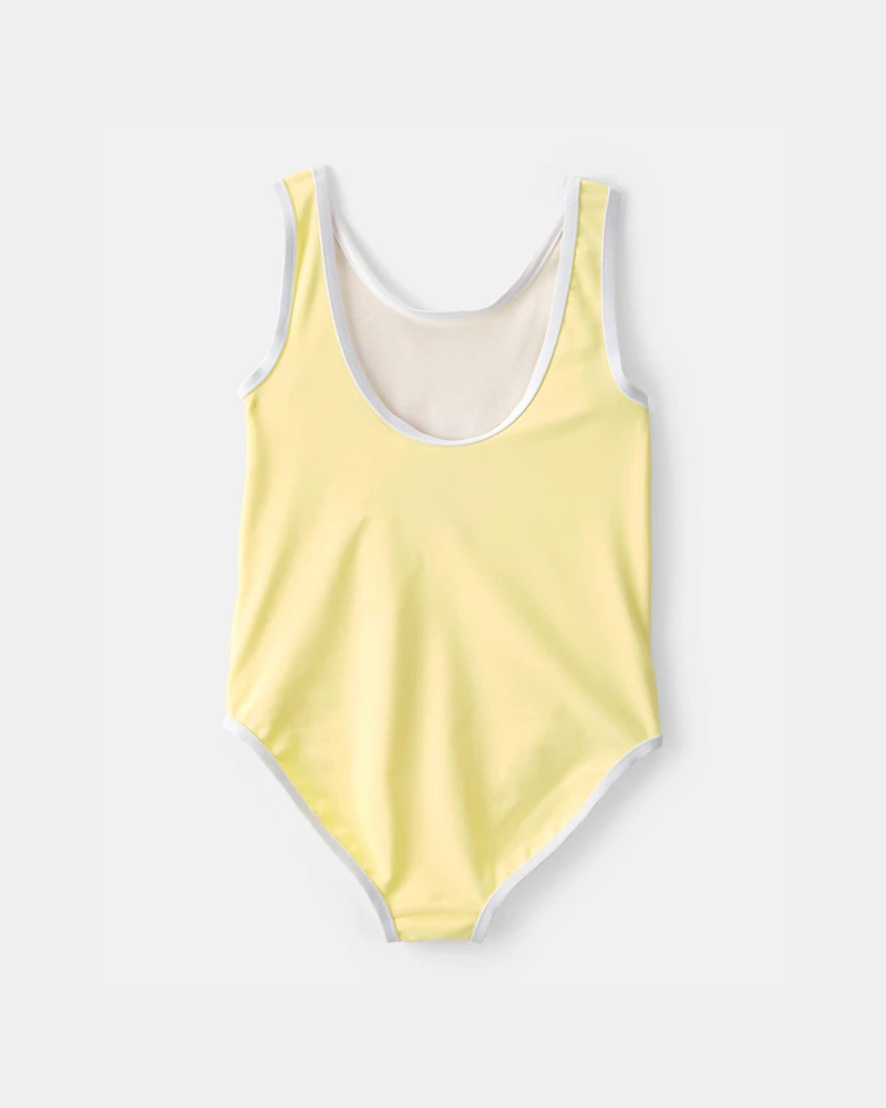 Toddler Girl Sunny day 1-Piece Swimsuit- Yellow