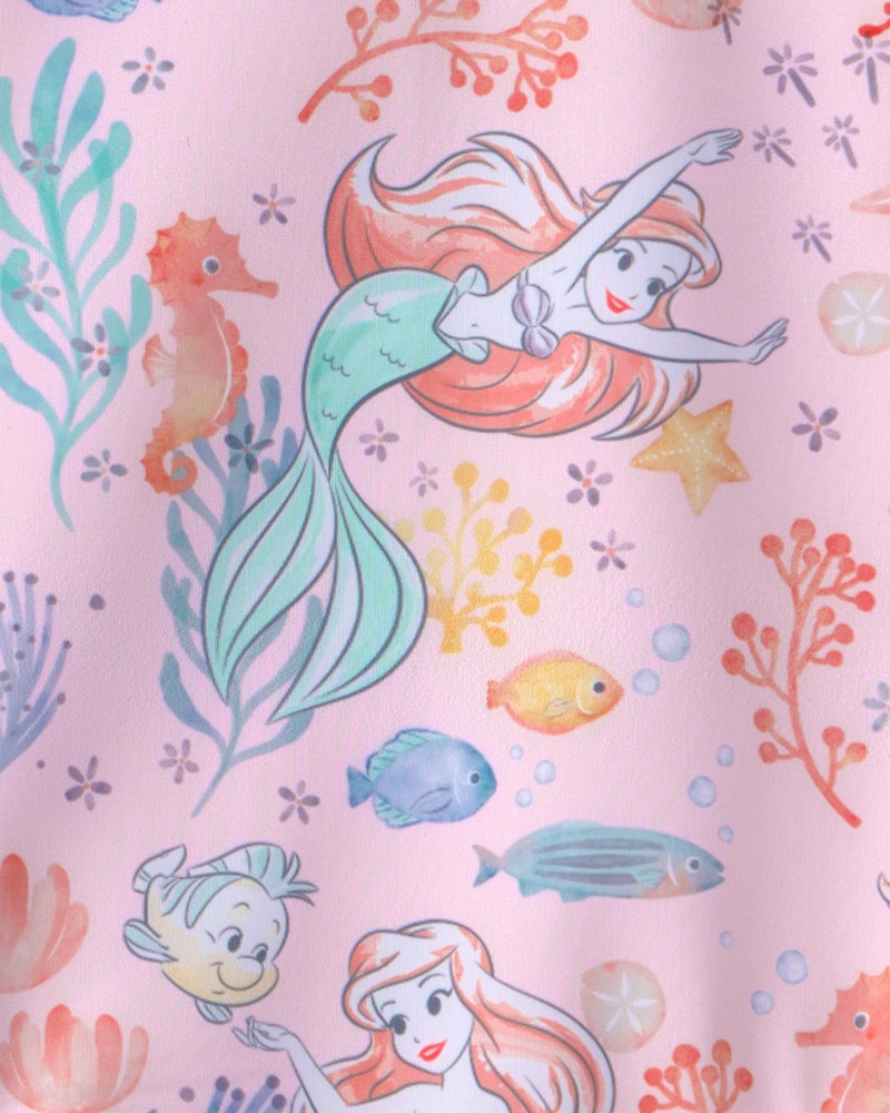 Toddler Girl Disney© Ariel 1-Piece Swimsuit - Pink