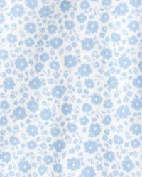 Baby Girl 3-Piece Floral Vest Outfit Set - Blue