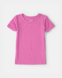 Toddler Girl PurelySoft Short-Sleeve Snug Fit 2-Piece Pyjama Set - Pink