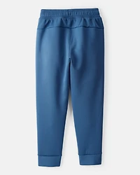 Boys Cotton Active Pants - Blue