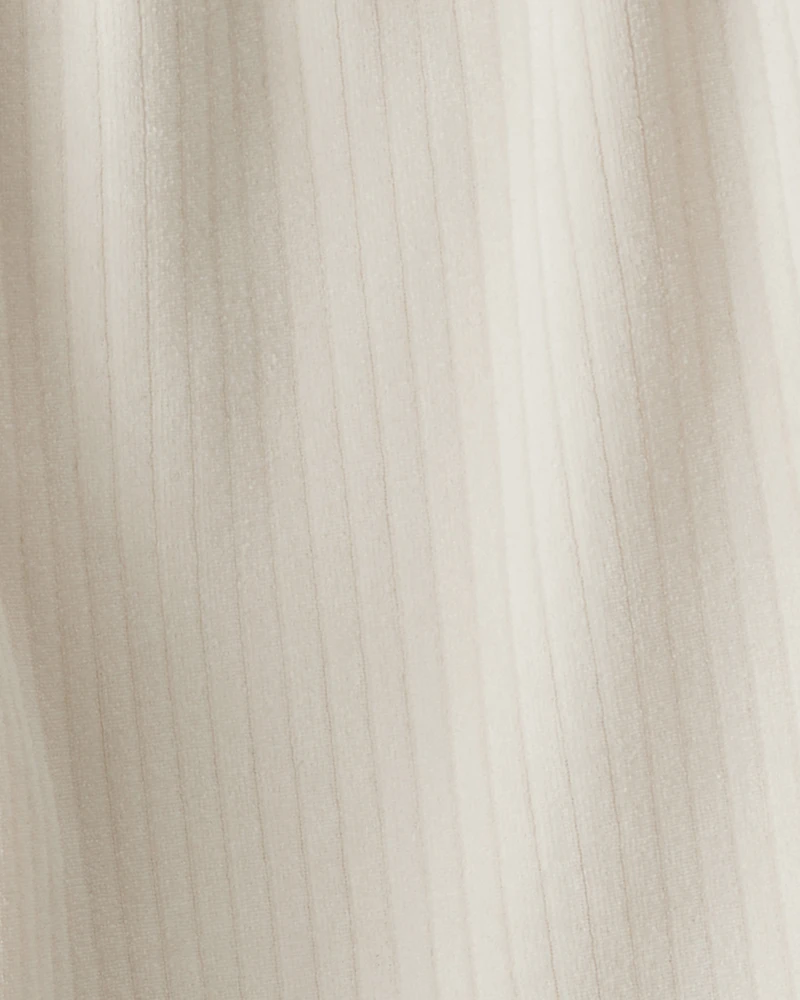 Baby Girl Ribbed Flare Pants - Tan