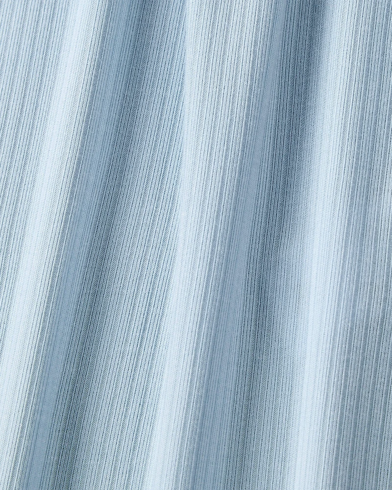 Baby Boy Solid 2-Way Zip PurelySoft Sleeper Pyjamas - Blue