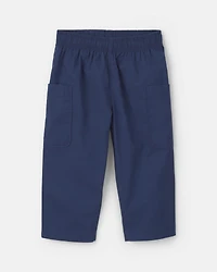 Baby Boy 2-Piece Chambray Short-Sleeve Top & Pant Set