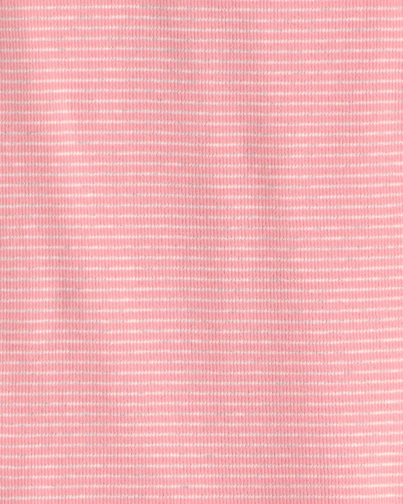 Girls 2-Piece Organic Cotton Ribbed Pyjama