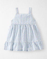 Baby Girl Gingham Dress Made with Organic Cotton