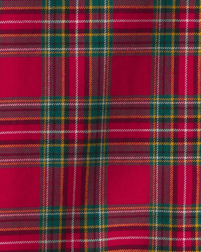 Toddler Boy Plaid Button-Down Shirt - Red