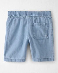 Boys Organic Cotton Chambray Shorts