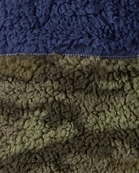 Boys Camo Sherpa Sleeveless Vest