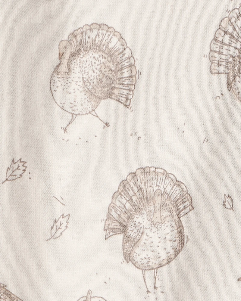 Baby Organic Cotton Sleep & Play Pyjamas Autumn Grove Print