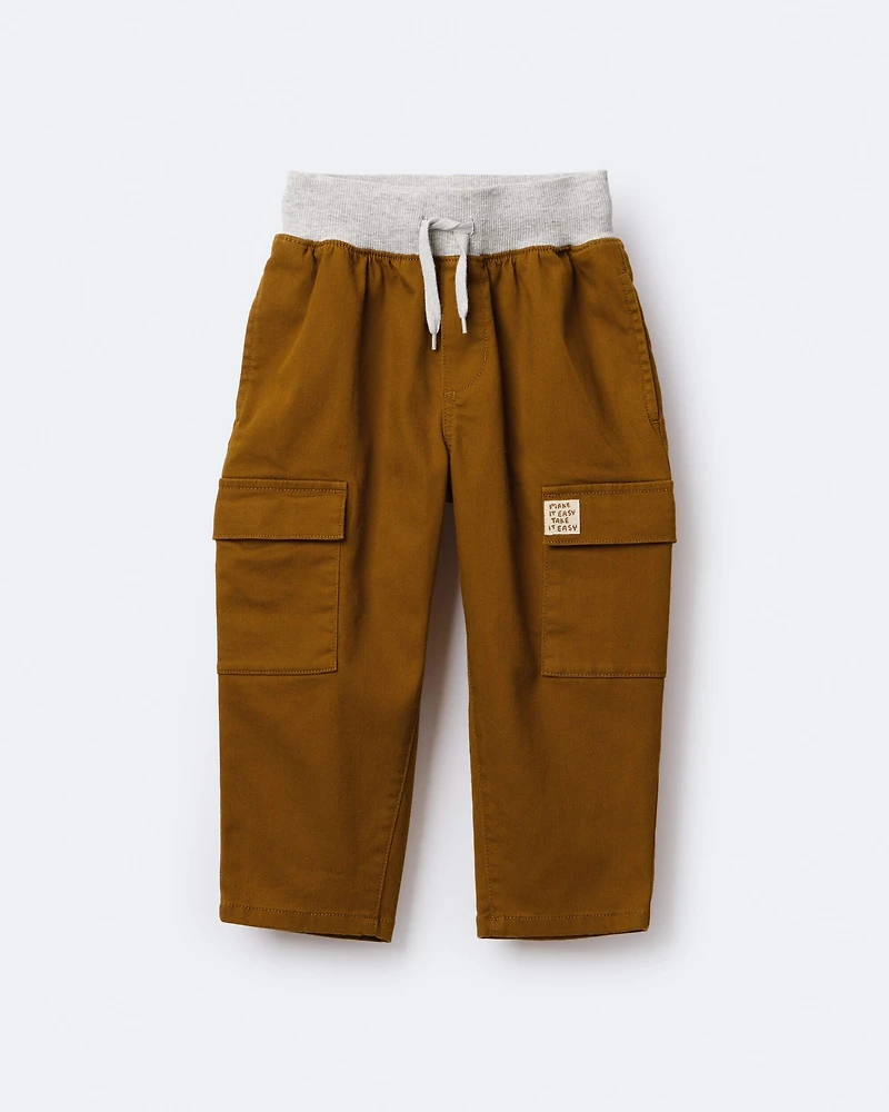 Toddler Boy Cargo Pant - Cinnamon