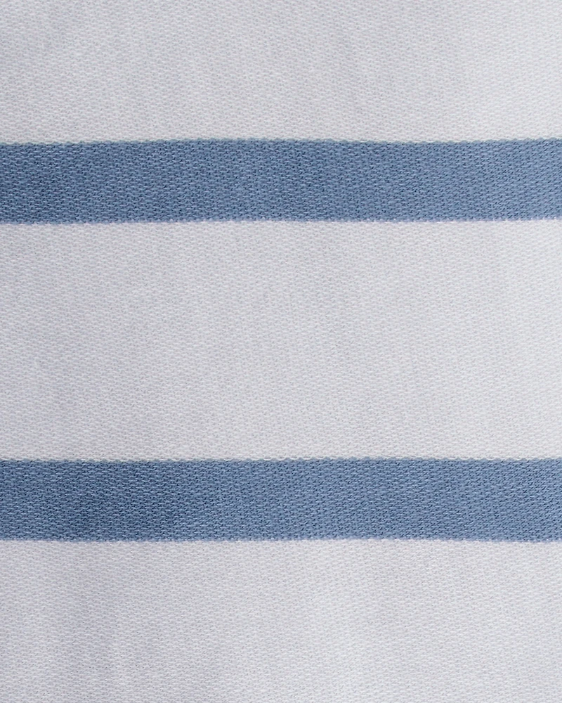 Toddler Boy Striped French Terry Long-Sleeve Tee & Pant Set - Blue