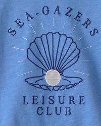 Girls Seashell Top - Blue