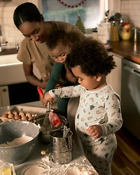 Toddler Festive Holiday PurelySoft Snug Fit 2-Piece Pyjamas - Cream