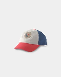 Baby Boy Beach Baseball Hat - Blue/Red