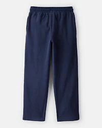 Boys Fleece Drawstring Pants - Navy