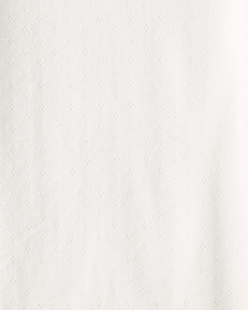 Toddler Girl 3-Pack Cotton Long-Sleeve Tops - Ivory