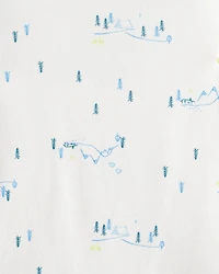 Baby Boy 3-Piece Fleece Vest Outfit Set - Blue