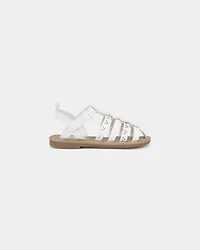Toddler Girl Floral Sandals - White
