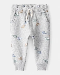 Baby Boy 2-Piece Helicopter Quilted Hoodie & Pant Set - Grey
