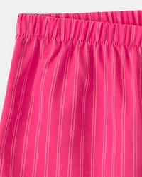 Girls 2-Piece Flower Sleeveless Pajama Set - Pink