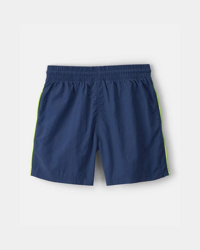 Boys Colorblock Active Shorts - Blue