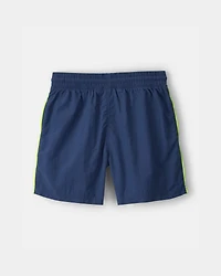 Boys Colorblock Active Shorts - Blue