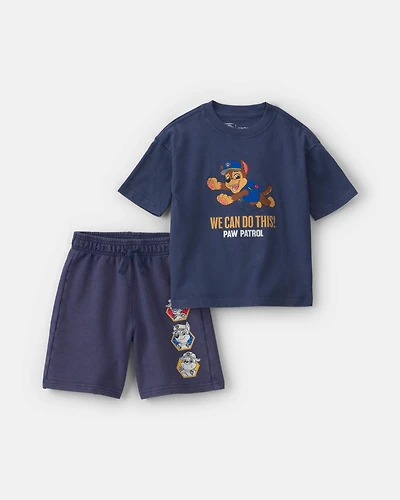 Toddler Boy 2-Piece PAW Patrol® Short-Sleeve Top & Short Set - Navy