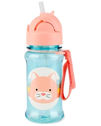 ZOO Straw Bottle -12 oz Rainbow Cat