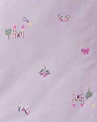 Baby Girl Fairytale 2-Way Zip Wearable Blanket - Purple