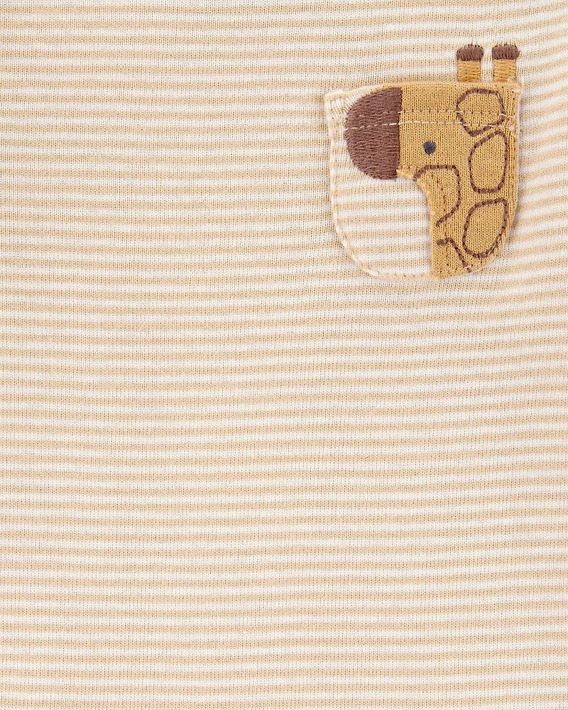 Baby 4-Pack Animal Pocket Bodysuits