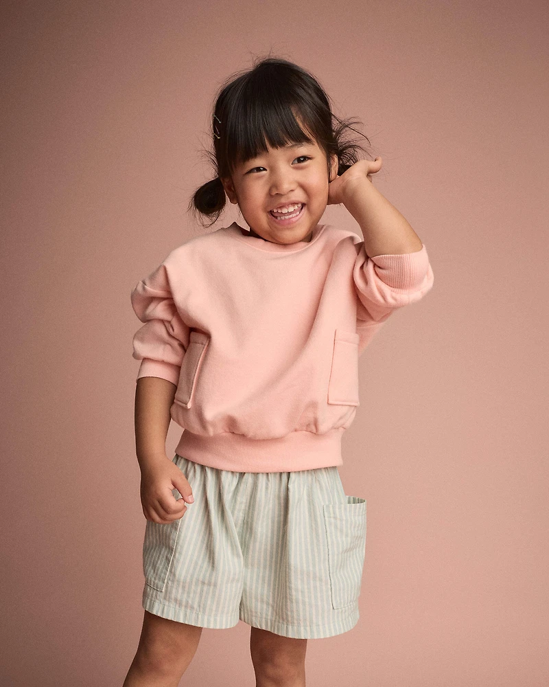 Toddler Otter Sweatshirt™ with Pockets - Light Pink