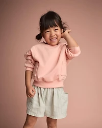 Toddler Otter Sweatshirt™ with Pockets - Light Pink